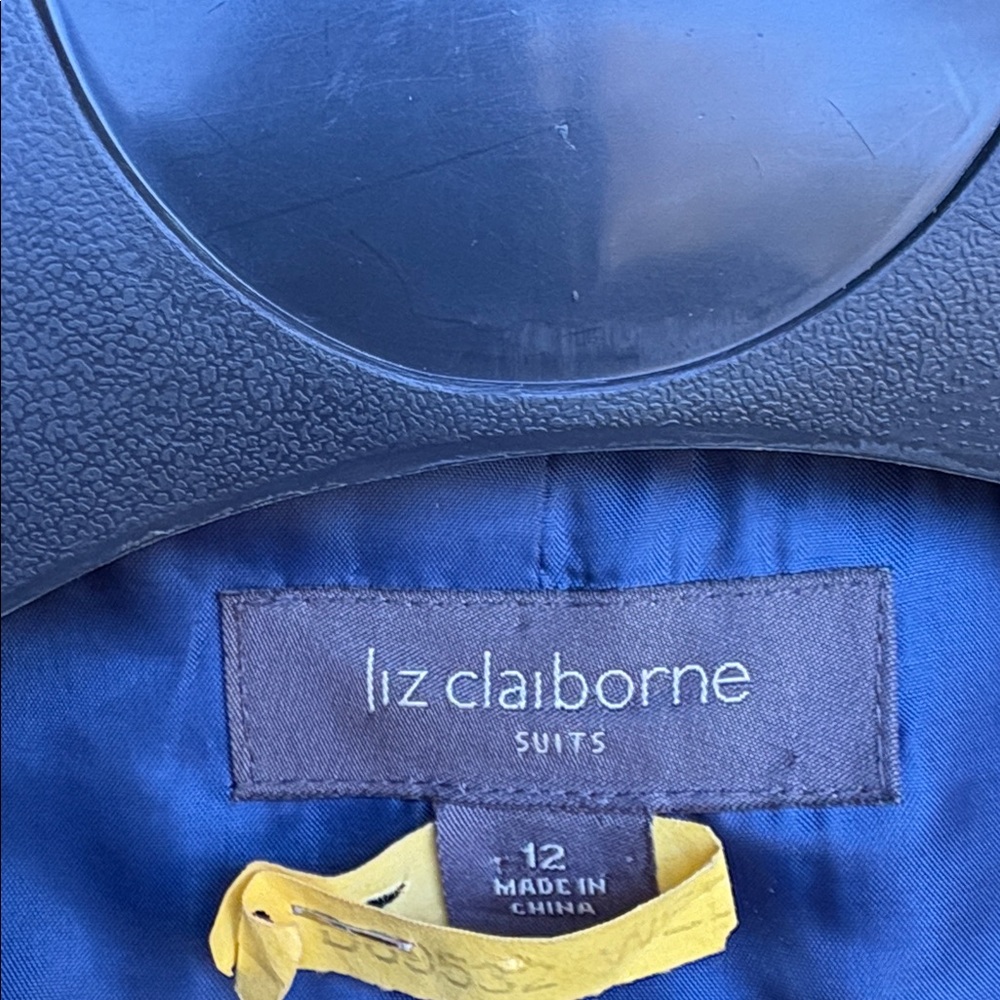Liz Claiborne Navy Pinstripe Blazer - Picture 3 of 3